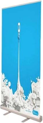 Roll Up Banner Stand | Retractable Aluminum Alloy Banner Stand Sign Holder with Carry Bag