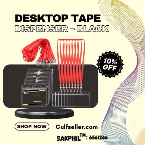 GS114 Desktop Tape Dispenser - Black