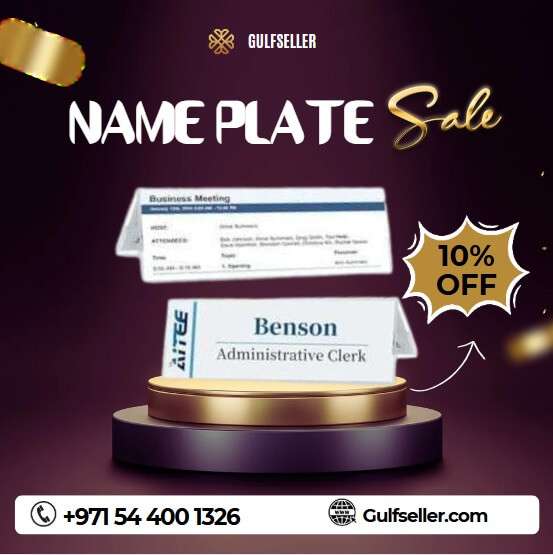 Name Plates for Desks In United Arab Emirates