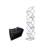 GS178 SAKPHIL Aluminum Foldable Literature Holder Magazine Rack Brochure Display Stand - Image 3