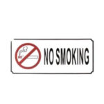 GS184 Metal No Smoking Stickers | No Smoking Sign Board Signage Sticker - Image 2
