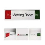 GS185 Office Signage Occupied Sign Slider Door Indicator Open Closed Sign Message Board Acrylic Open