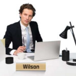 GS186 4 Pack Aluminum Name Plate Holder for Desk, 6 x 20 cm Office Business Door Sign Holder - Image 2