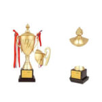 GS130 Large Big Gold Trophy Cup Sports Match Metal Trophy - Image 4