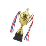 GS130 Large Big Gold Trophy Cup Sports Match Metal Trophy - Image 3