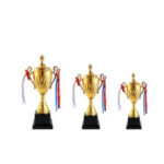 GS130 Large Big Gold Trophy Cup Sports Match Metal Trophy - Image 2