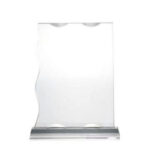 GS137 Tezkar-Rectangle Crystal Award Glass Base (150mm x 41mm x 195mm) - Image 4