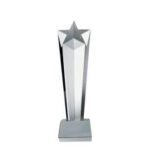GS140 Giftex Crystal Trophy Award, Star Design on Top - Image 3