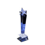 GS140 Giftex Crystal Trophy Award, Star Design on Top - Image 2