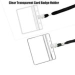 GS121 Sakphil Clear ID Badge Holder with Lanyard - Image 2