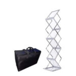 GS126 SAKPHIL Aluminum Foldable Literature/Magazine Leaflet Flyer Holder - Image 3