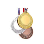 GS129 Set of 3 Standard Medals: Gold, Silver and Bronze