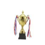 GS130 Large Big Gold Trophy Cup Sports Match Metal Trophy
