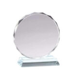 GS134 Circular Crystal Trophy, Crystal Glass Award (10cm)
