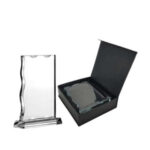 GS137 Tezkar-Rectangle Crystal Award Glass Base (150mm x 41mm x 195mm)