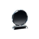 GS139 Round Optic Crystal Glass Trophy (13cm)