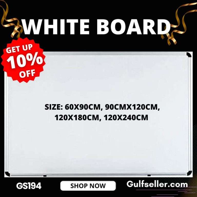 GS194 White Board – Durable Dry Erase Board for Offices, Classrooms, and More
