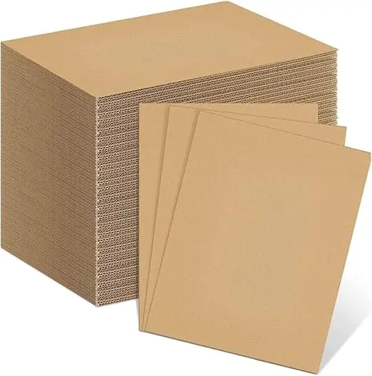 GS150 SAKPHIL Corrugated Cardboard Sheets | Flat Cardboard Sheets for Craft, Photo framing and packing Set of 25pcs| Size:15x21cm/ 21x30cm/ 30x42cm / 30 x30cm - Image 2